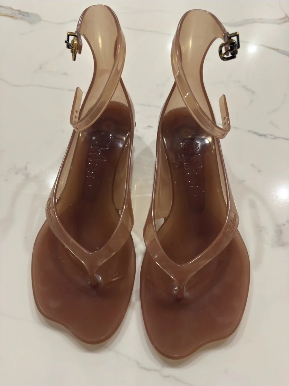 Chloe Jelly Thong Sandals